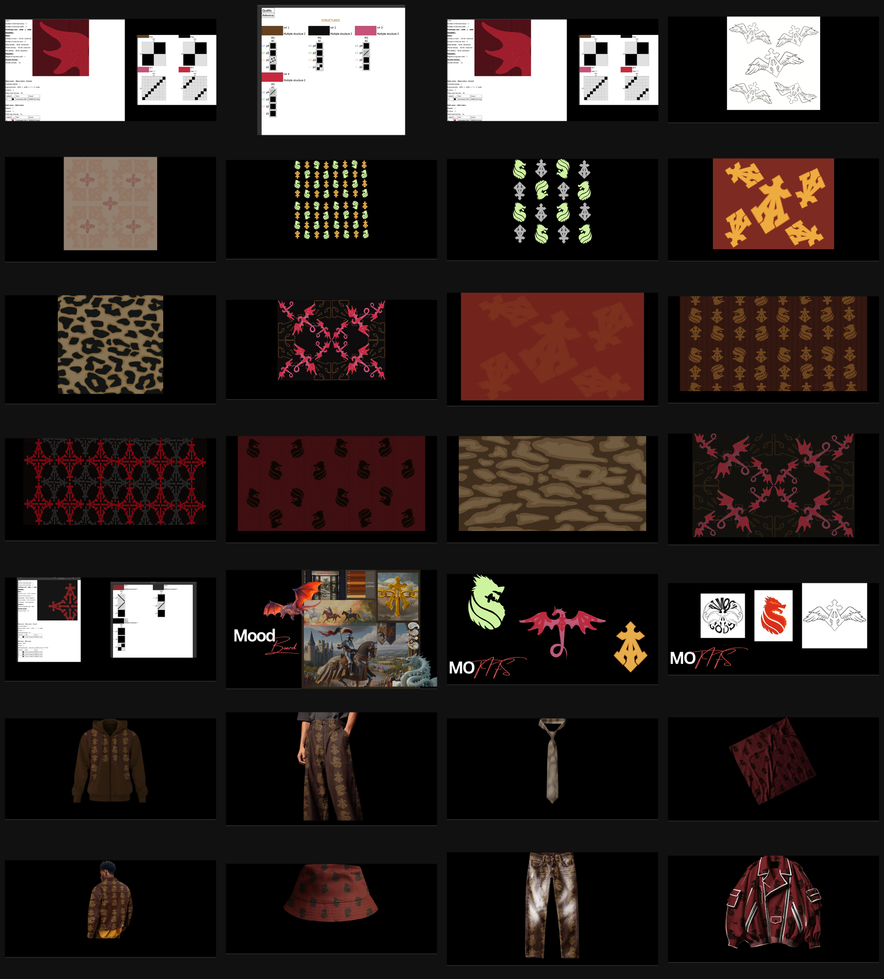Contact sheet of the full plate pack