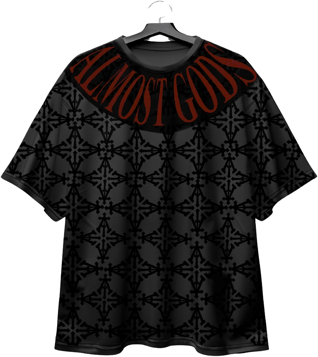 Lattice repeat tee in stone