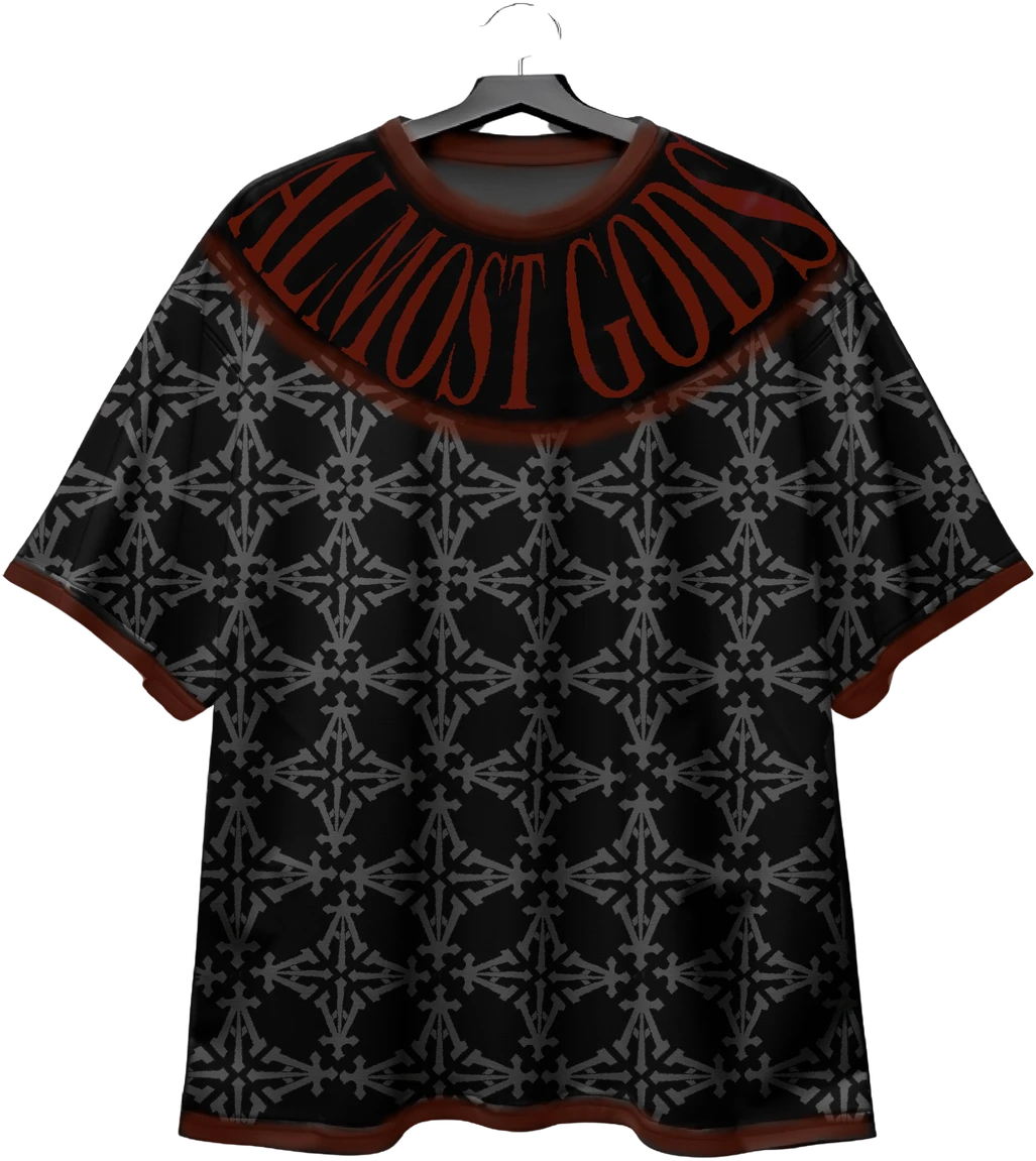 Crimson lattice tee product plate