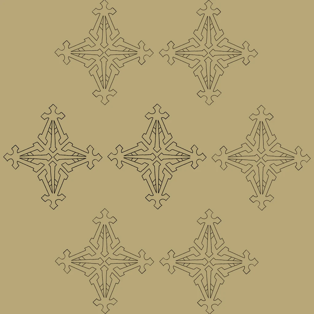 Alpha print in sand