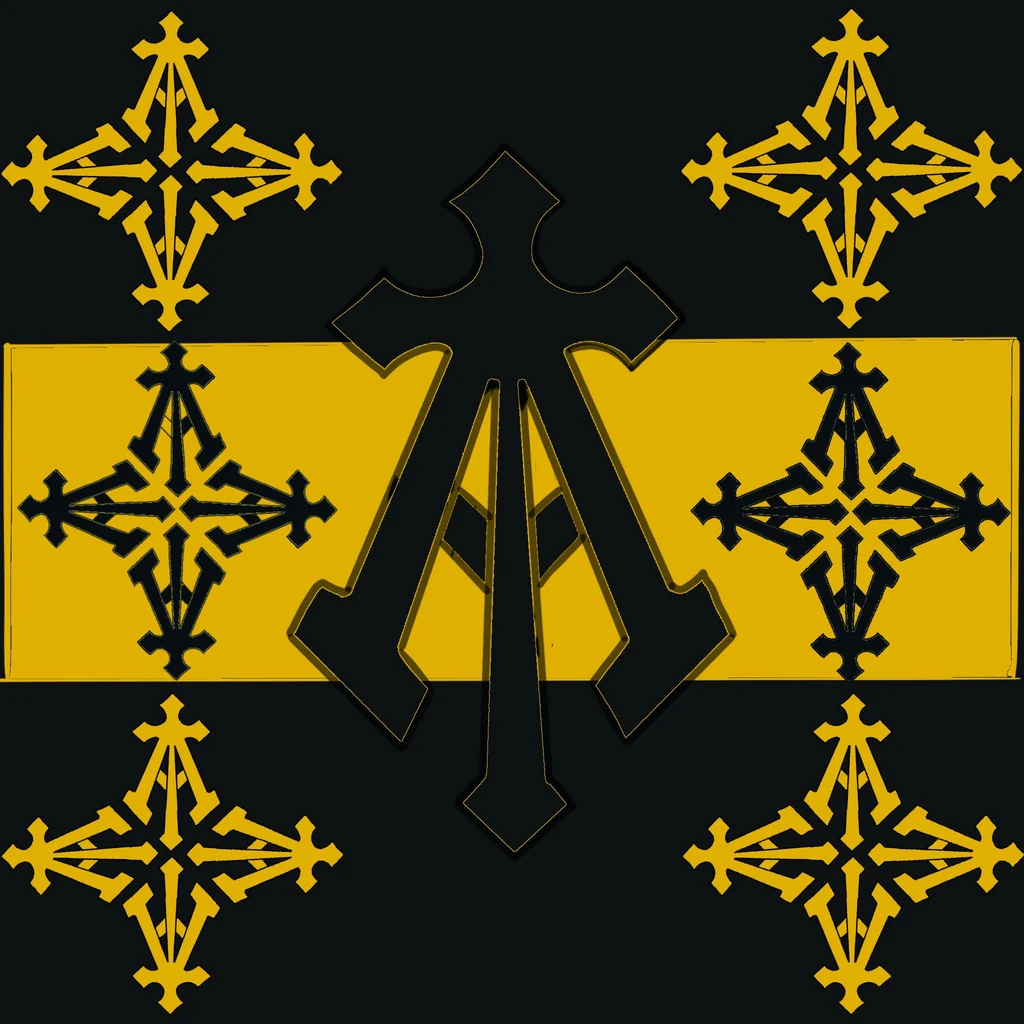 Alpha print in gold