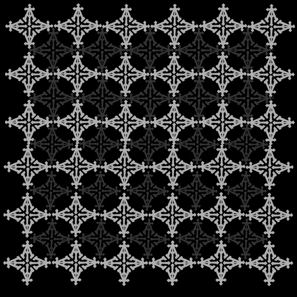 Lattice print in stone