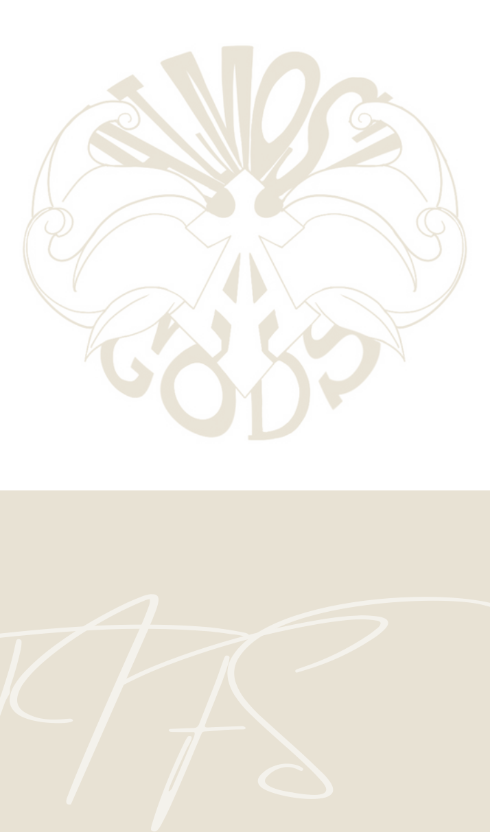 Logo lockup mark in bone