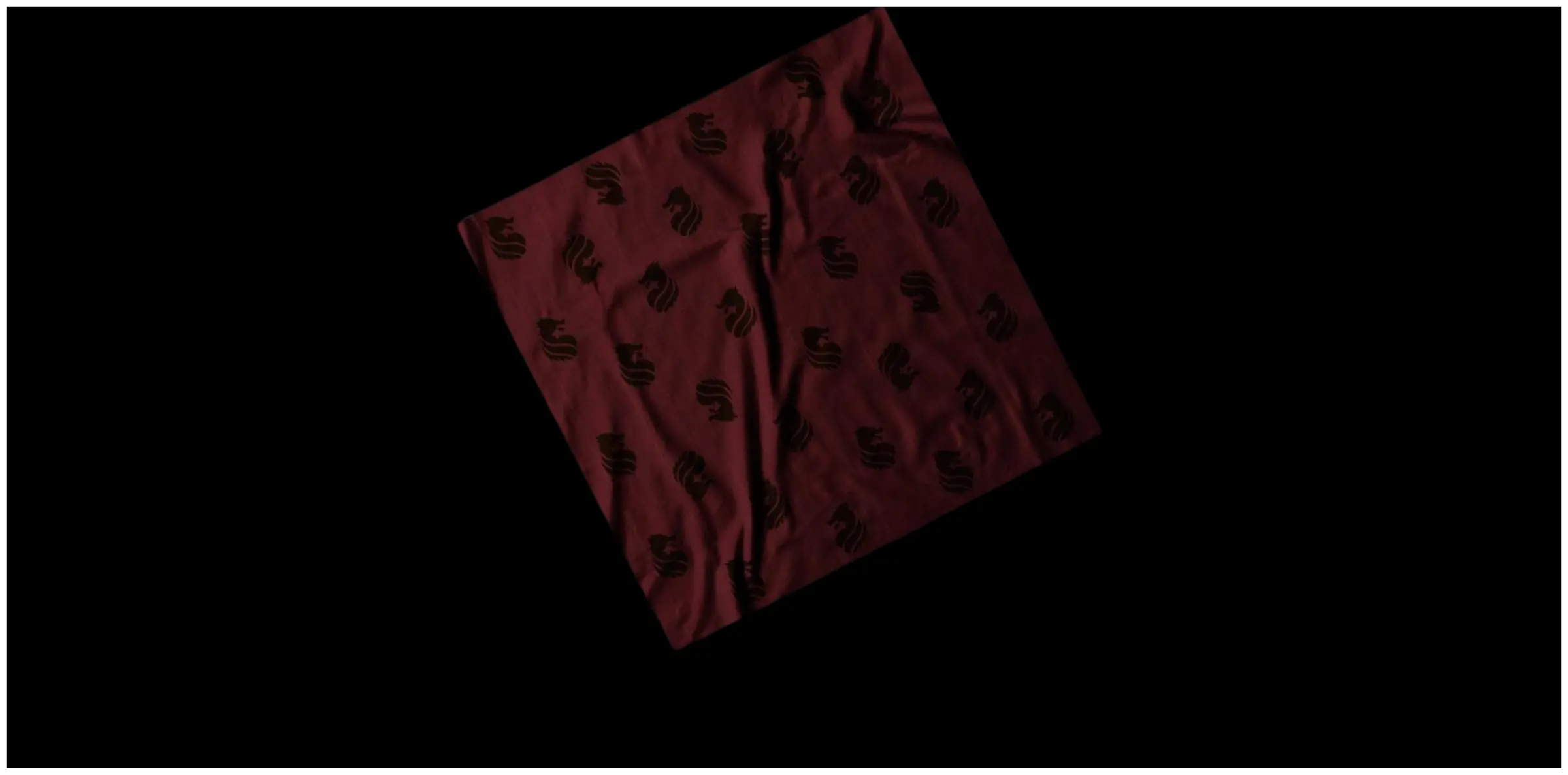 Folded cloth plate